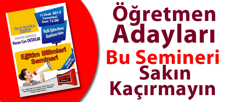 Öğretmen Adaylarına Seminer