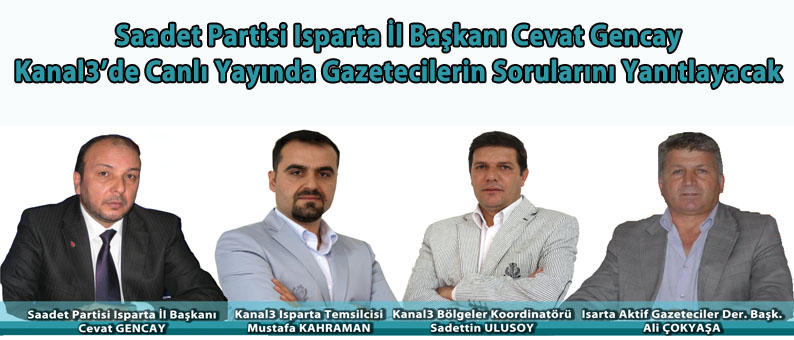 Cevat Gencay Kanal3'de Canlı Yayına Çıkacak