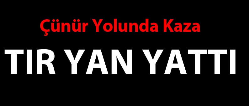 Tır Yan Yattı