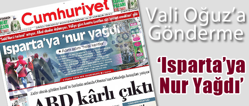 Isparta'ya Nur Yağdı