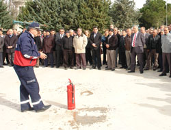 DSİ’de Yangın Tatbikatı