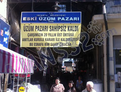 Esnaftan 'Sahipsiz Kaldık' Pankartı