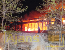 Turan Mahallesinde Büyük Yangın