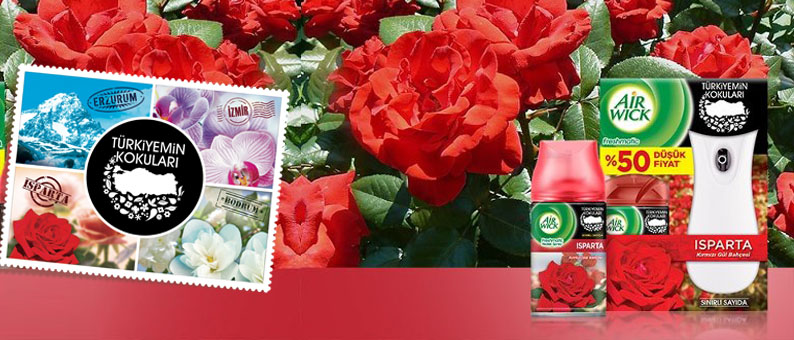 Air Wick Isparta Gülünden Oda Sprayi Üretti