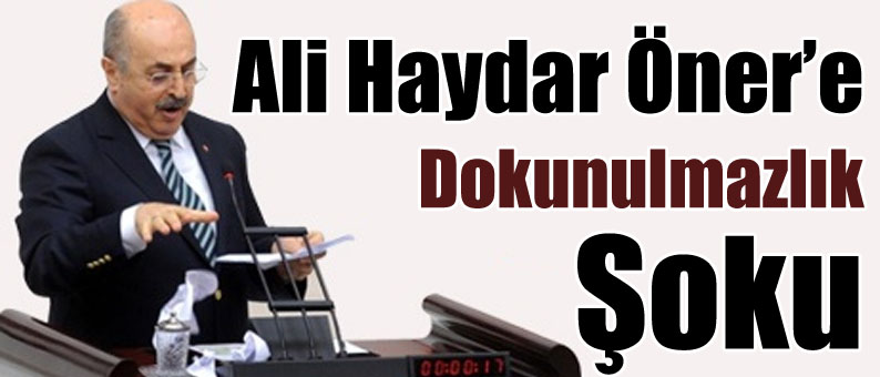 Ali Haydar Öner’e Dokunulmazlık Şoku