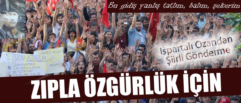 Ispartalı Ozandan Eylemcilere Şiirli Gönderme