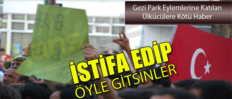 Gezi Park Eylemcisi Ülkücülere Kötü Haber