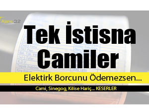 Elektirik Kesintisinde Tek İstisna İbadethaneler
