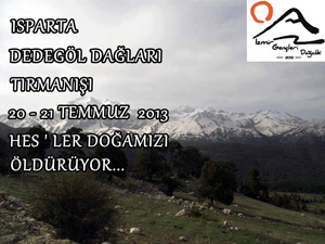 İzmirli Gençler Dedegöl Dağına Tırmanacak