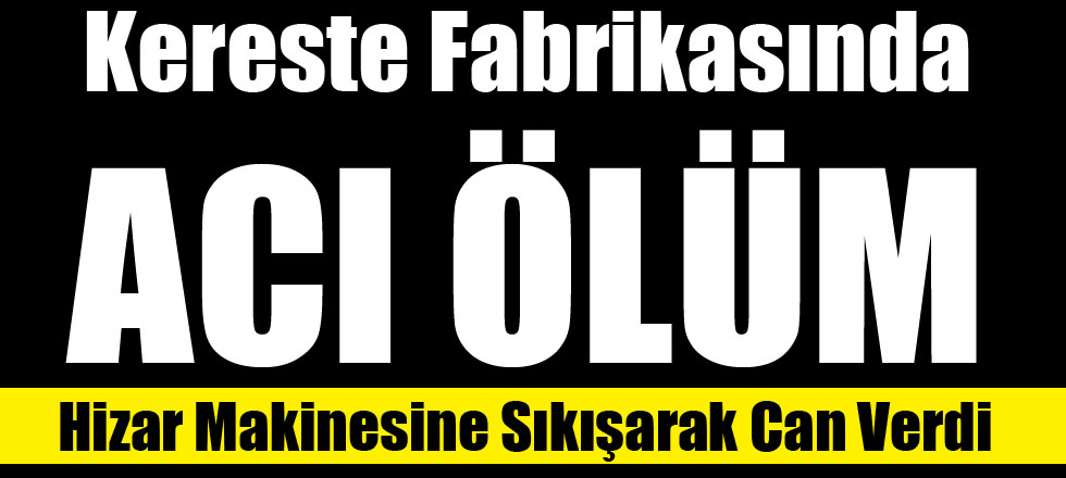 Hizar Makinesine Sıkışarak Can Verdi