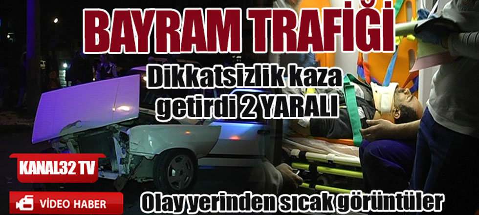 2 Araç Çarpıştı: 2 Yaralı