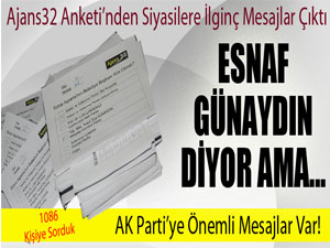 Ajans32 Anketinden İlginç Tablolar Çıktı