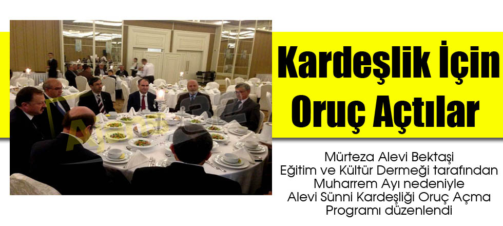 Kardeşlik İçin Oruç Açtılar