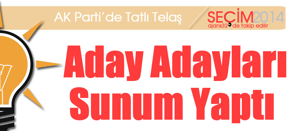 Aday Adayları Sunum Yaptı