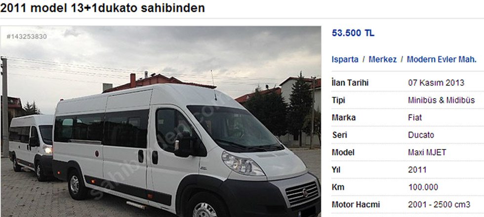 Sabihinden Satılık Minibüs