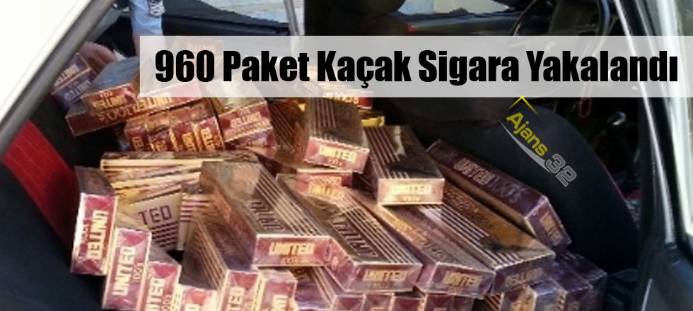 960 Paket Kaçak Sigara Yakalandı