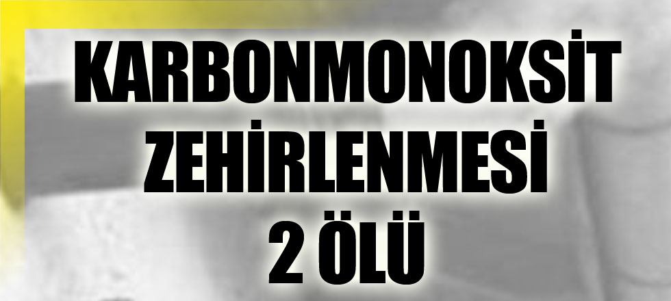 Karbonmonoksit Zehirlenmesi: 2 Ölü