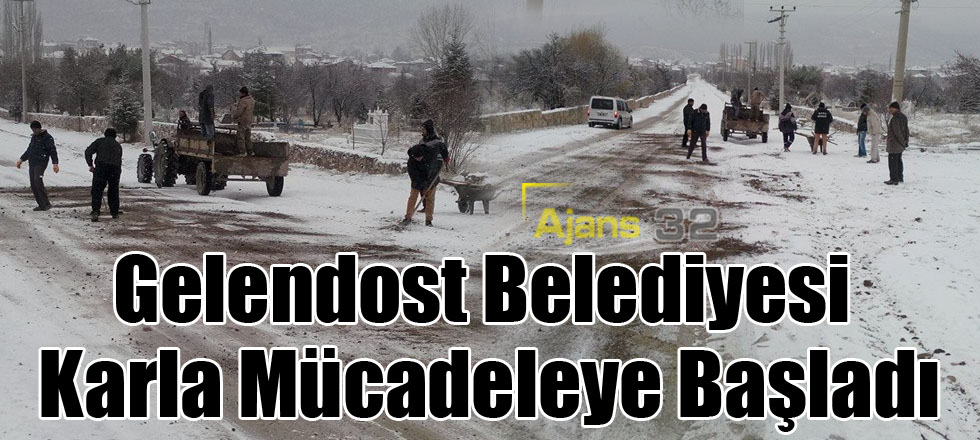 Gelendost Belediyesi Karla Mücadeleye Başladı