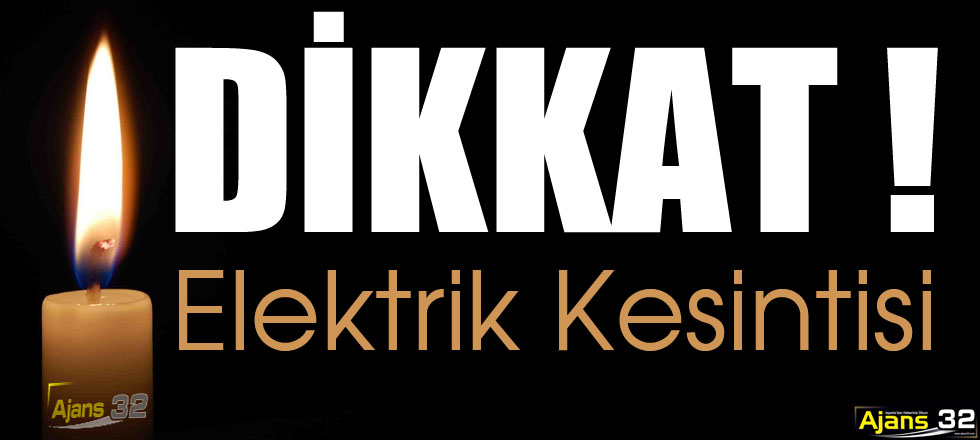 Bu Tarihlerde Elektrik Yok!