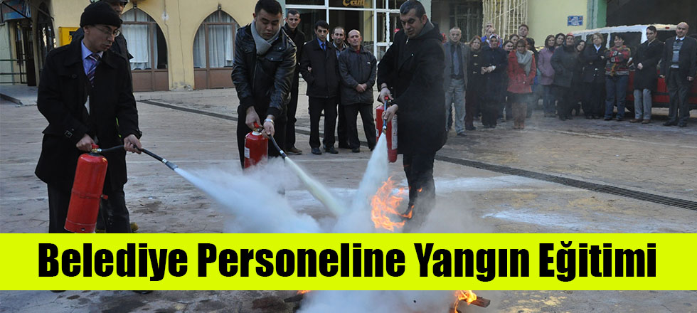 Belediye Personeline Yangın Eğitimi