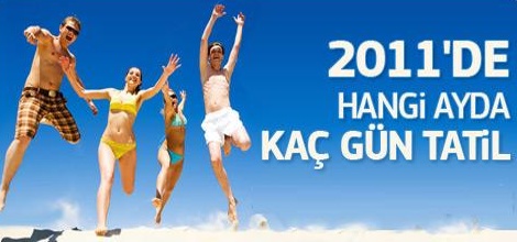 2011 Yılı Resmi Tatil Günleri