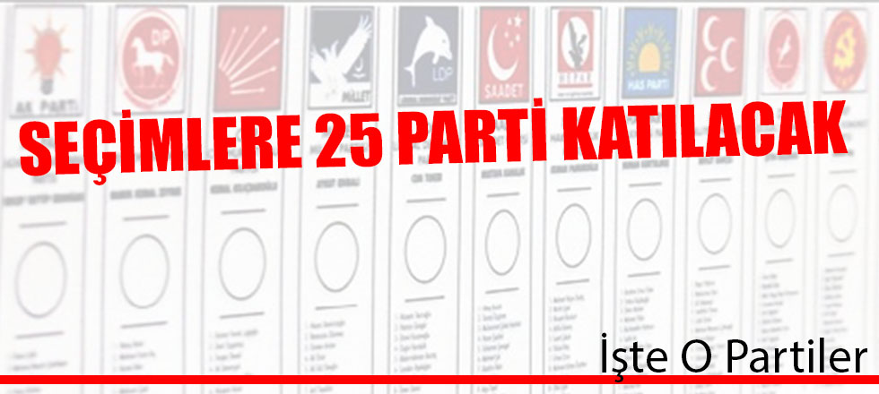 YSK Seçimlere Katılacak Partileri Belirledi