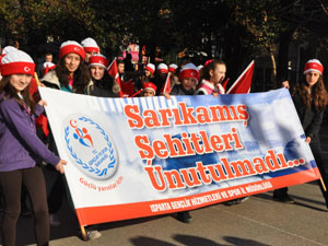 Sarıkamış Şehitleri İçin Yürüdüler