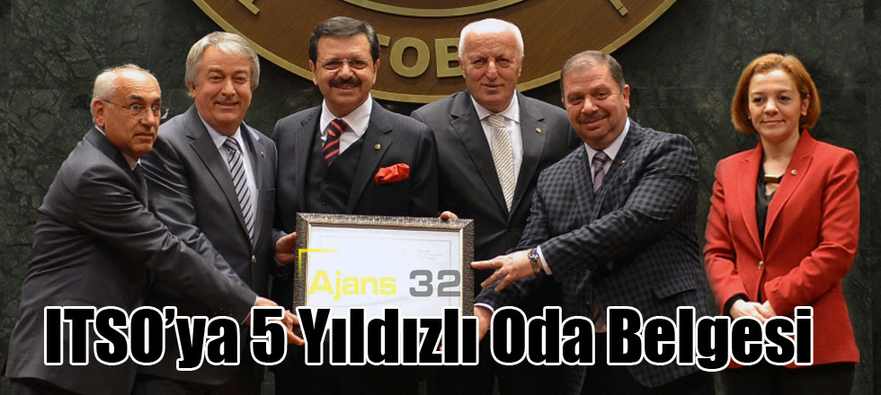ITSO’ya 5 Yıldızlı Oda Belgesi