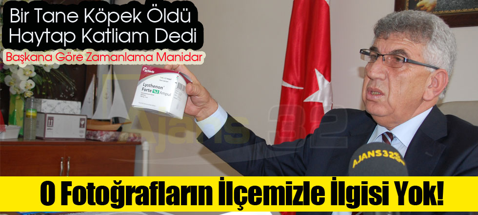 O Fotoğrafların İlçemizle İlgisi Yok!