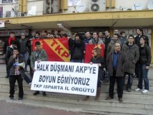 Isparta'da AKP Protestosu
