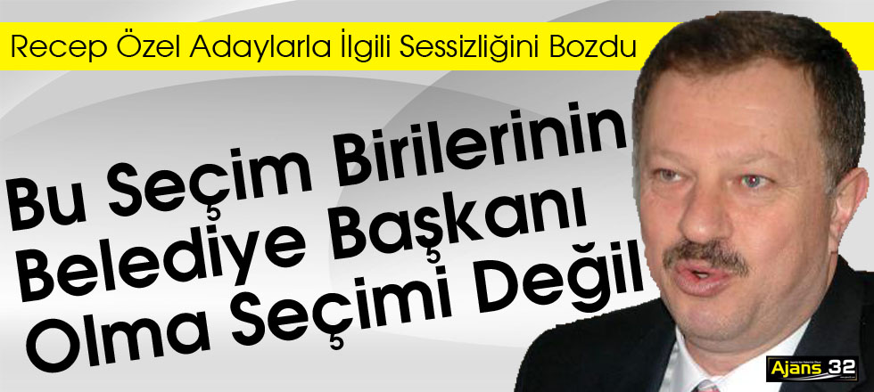 Bu Seçim Birilerinin Başkan Olma Seçimi Değil