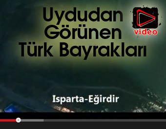 Uydudan Görünen Türk Bayrakları
