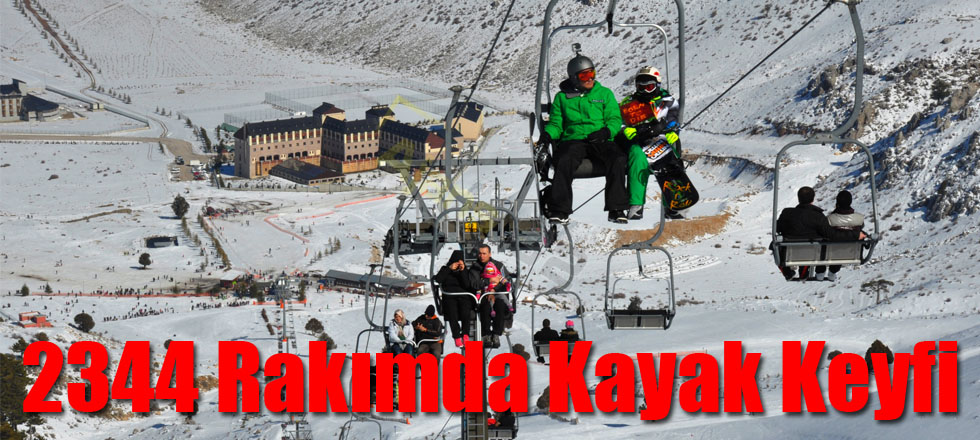 2344 Rakımda Kayak Keyfi