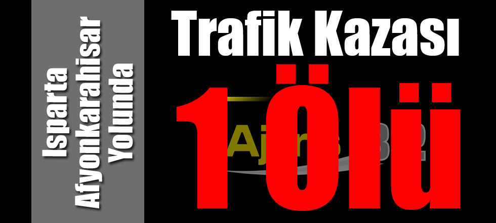 Trafik Kazası 1 Ölü