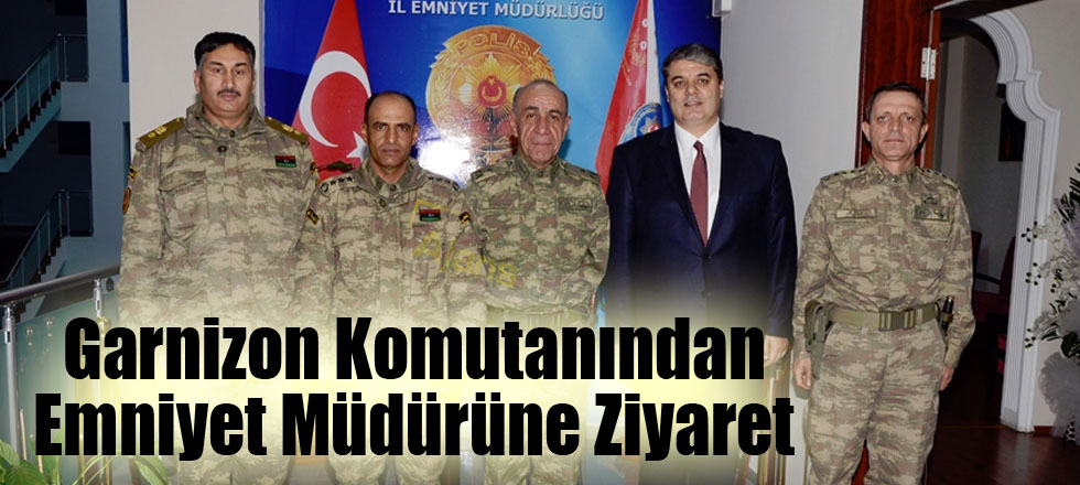 Garnizon Komutanından Emniyet Müdürüne Ziyaret