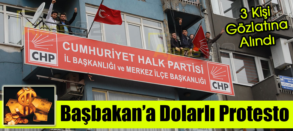 Başbakan’a Dolarlı Protesto