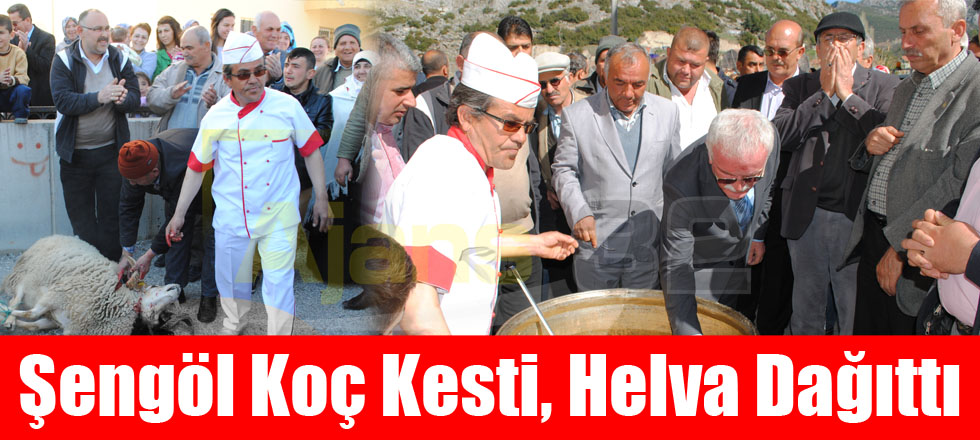 Şengöl Koç Kesti, Helva Dağıttı