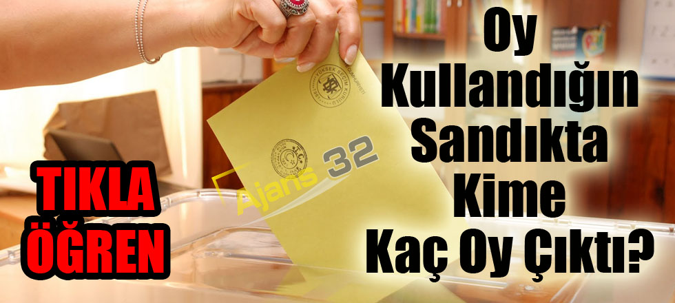 Oy Kullandığın Sandıkta Kime Kaç Oy Çıktı?