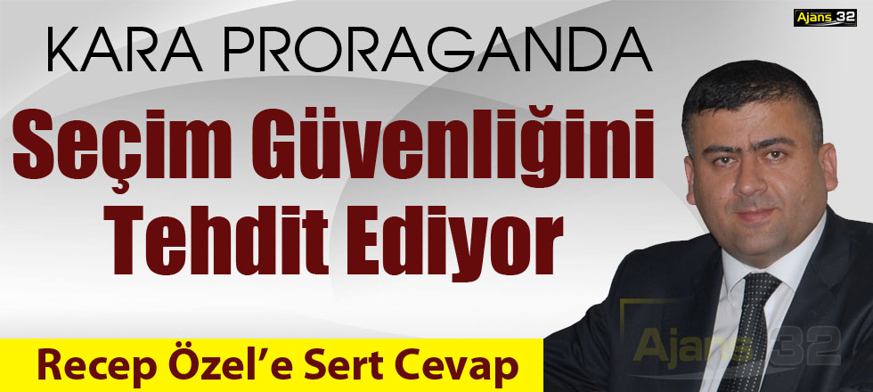 Recep Özel'e Sert Cevap