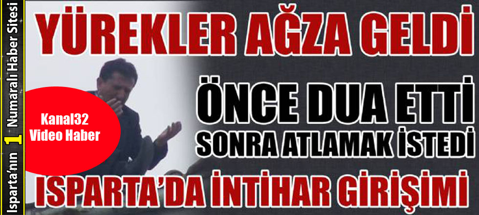 İşte İntihar Girişiminin Video Görüntüleri