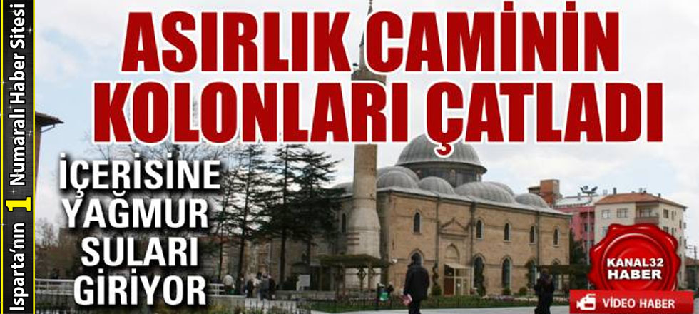 Asırlık Caminin Kolonları Çatladı
