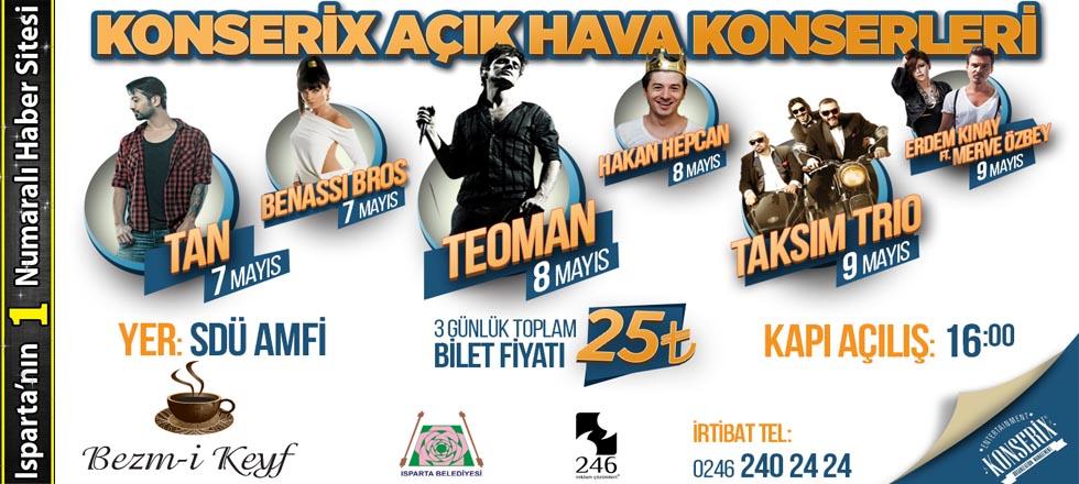 SDÜ'de Açık Hava Konserleri