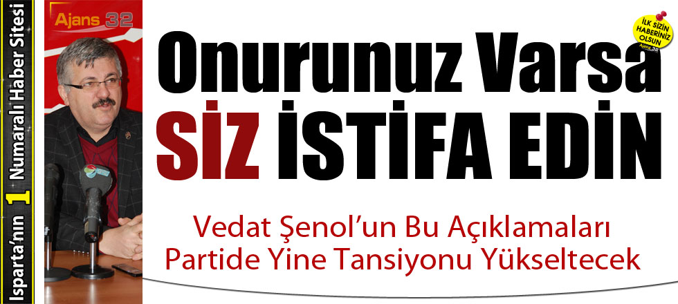 Onurunuz Varsa Siz İstifa Edin