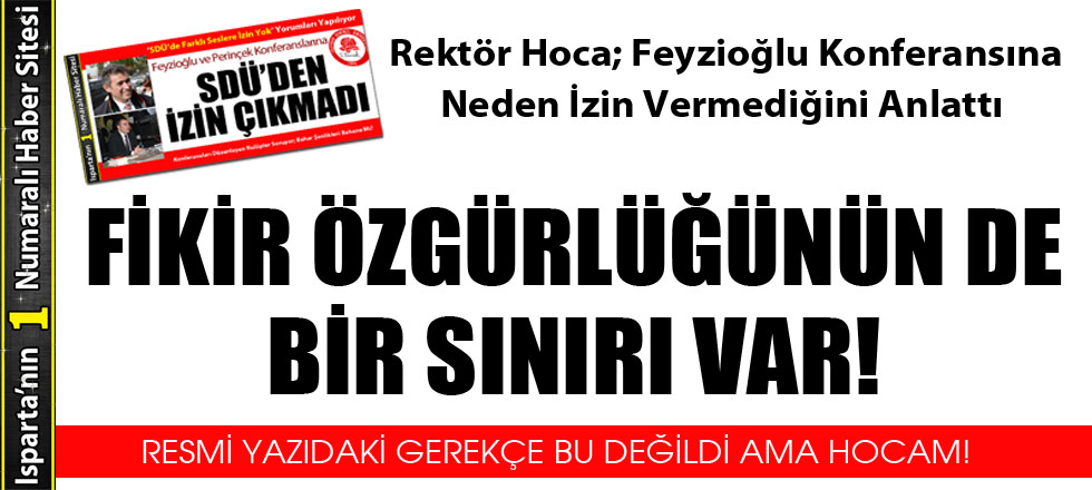 Fikir Özgürlüğünün De Bir Sınırı Var!