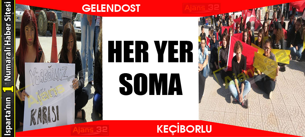 Gelendost ve Keçiborlu’da Yürekler Soma İçin Çarptı