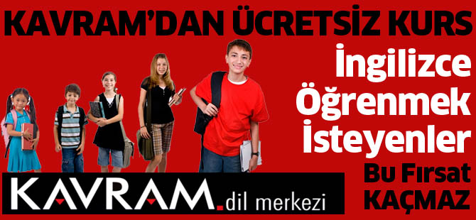 Kavram’dan Ücretsiz İngilizce Kursu