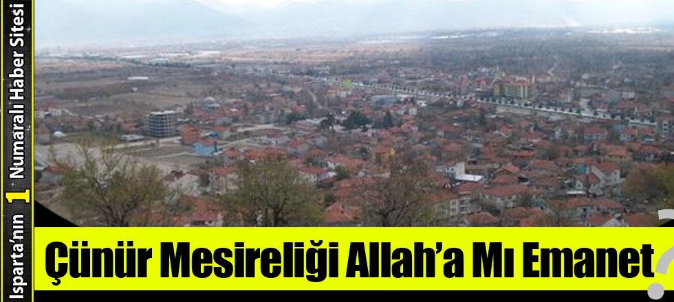 Çünür Mesireliği Allah'a Mı Emanet?