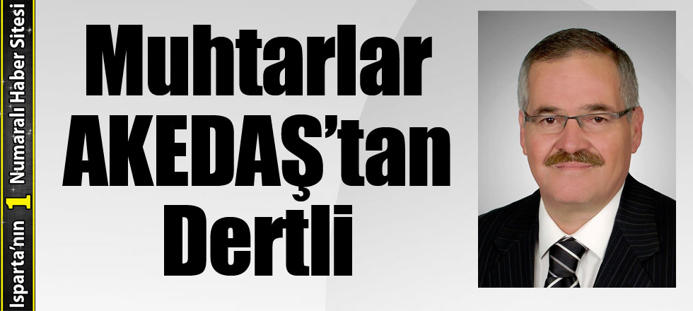 Muhtarlar AKEDAŞ’tan Dertli