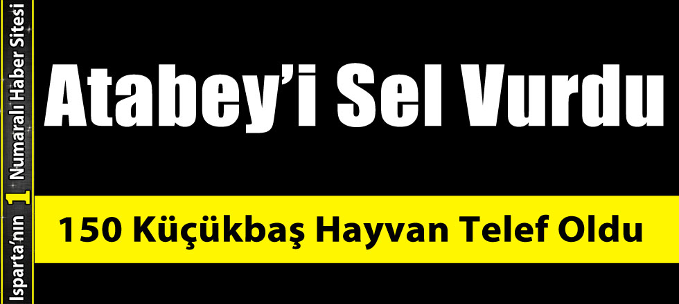 Atabey'i Sel Vurdu: 150 Küçükbaş Hayvan Telef Oldu