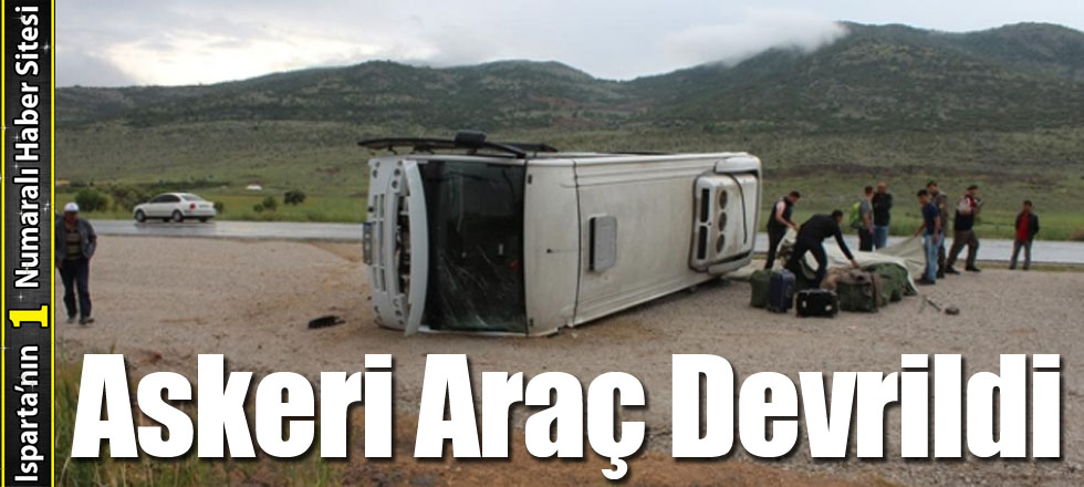Askeri Araç Devrildi